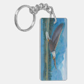 Weißkopfseeadler-Ansteigen Schlüsselanhänger (Vorderseite links)