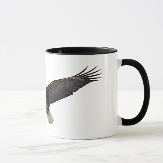 Weißkopfseeadler-Ansteigen Tasse (Rechts)