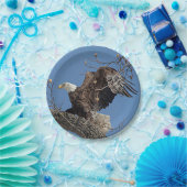 Weißkopfseeadler auf einem Baumast Pappteller (Party)