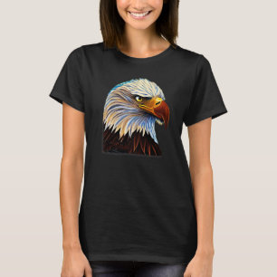 Weißkopfseeadler Aufdruck amerikanischer Vogel Tie T-Shirt