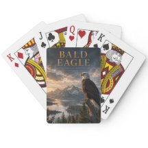 Weißkopfseeadler-Bergsee-TIERE-Poker