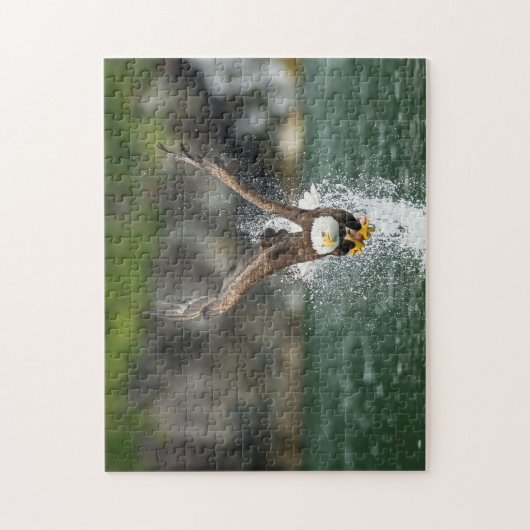Weißkopfseeadler der große Fang Puzzle (Vertikal)
