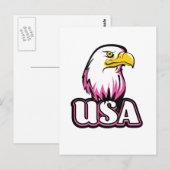 Weißkopfseeadler der USA Postkarte (Vorne/Hinten)