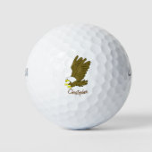 Weißkopfseeadler-Design Golfball (Vorderseite)