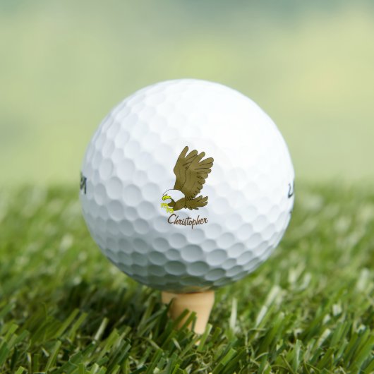 Weißkopfseeadler-Design Golfball (Insitu T-Shirt)