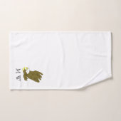Weißkopfseeadler-Design Monogramm Badhandtuch Set (Handtuch)