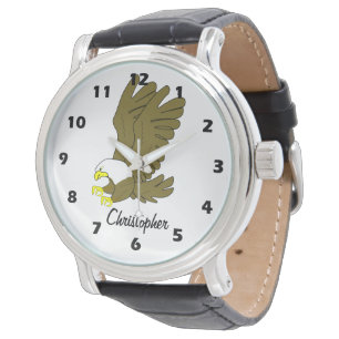 Weißkopfseeadler-Design personalisiert Armbanduhr