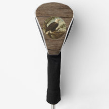 Weißkopfseeadler-Dunkelholz-Golf-Schlagholzabdecku
