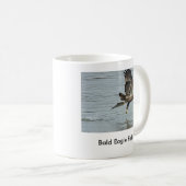 Weißkopfseeadler-Fischen Kaffeetasse (VorderseiteRechts)