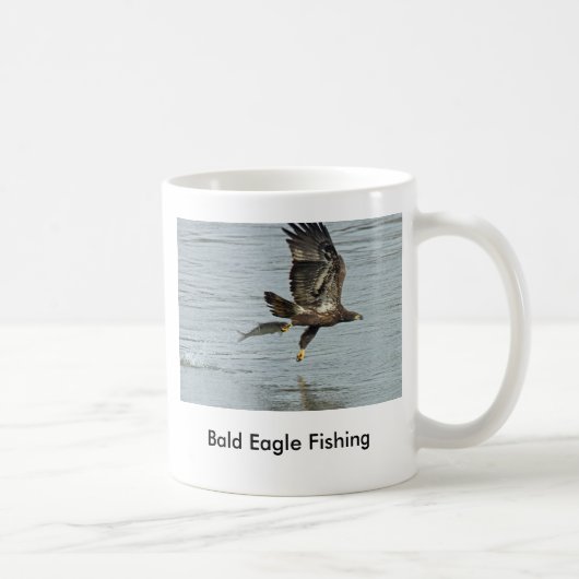 Weißkopfseeadler-Fischen Kaffeetasse (Rechts)