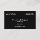 Weißkopfseeadler-Flagge-Visitenkarte Visitenkarte (Rückseite)