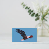 Weißkopfseeadler-Flagge-Visitenkarte Visitenkarte (Stehend Vorderseite)