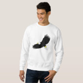 Weißkopfseeadler-Fliegen Sweatshirt (Vorne ganz)