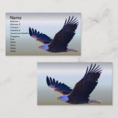 Weißkopfseeadler-Fliegen Visitenkarte (Vorne/Hinten)