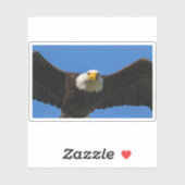 Weißkopfseeadler Flug nah Aufkleber (Blatt)