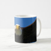 Weißkopfseeadler Flug nah Kaffeetasse (VorderseiteRechts)