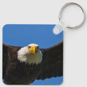 Weißkopfseeadler Flug nah Schlüsselanhänger (Rückseite)
