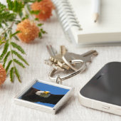 Weißkopfseeadler Flug nah Schlüsselanhänger (Seite)