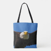 Weißkopfseeadler Flug nah Tasche (Rückseite)