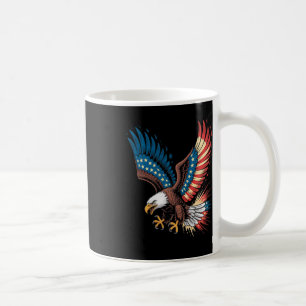 Weißkopfseeadler Flügel Amerikanische Flagge 4. Ju Kaffeetasse