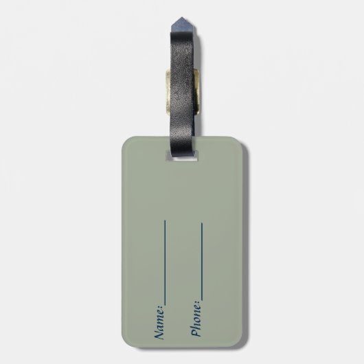 Weißkopfseeadler Gepäckanhänger (Rückseite vertikal)