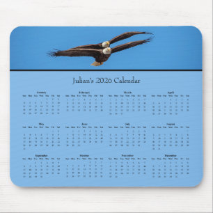 Weißkopfseeadler: Gesamtes Jahr 2026 Kalender anpa Mousepad