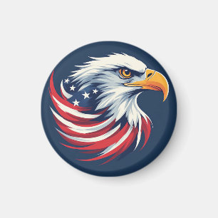 Weißkopfseeadler-Geschenk für ihn – USA-patriotisc Magnet