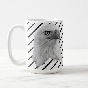 Weißkopfseeadler-Gesicht Ölfarbe, Kaffeetasse