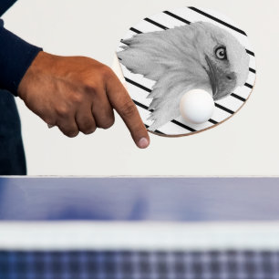 Weißkopfseeadler-Gesicht Ölmalerei, Tischtennis Schläger