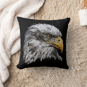 Weißkopfseeadler Grafik Amerikanisches Nationales Kissen