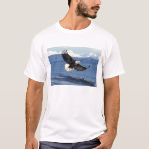 Weißkopfseeadler, Haliaeetus leuccocephalus, im Fl T-Shirt