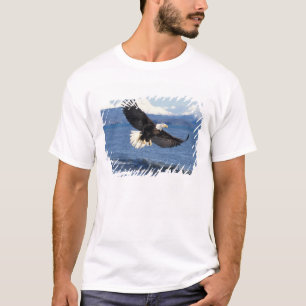 Weißkopfseeadler, Haliaeetus leuccocephalus, im Fl T-Shirt