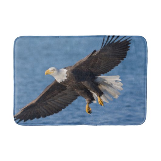 Weißkopfseeadler im Flug Badematte (Vorderseite)