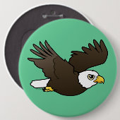 Weißkopfseeadler im Flug Button (Vorne & Hinten)
