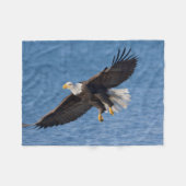 Weißkopfseeadler im Flug Fleecedecke (Vorderseite (Horizontal))