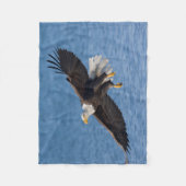 Weißkopfseeadler im Flug Fleecedecke (Vorderseite)