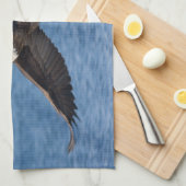 Weißkopfseeadler im Flug Geschirrtuch (Viertel Falte)