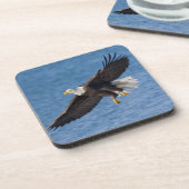 Weißkopfseeadler im Flug Getränkeuntersetzer (Linke Seite)