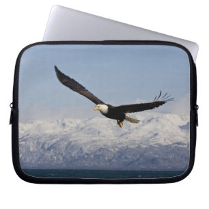 Weißkopfseeadler im Flug, Haliaeetus leucocephalus Laptopschutzhülle