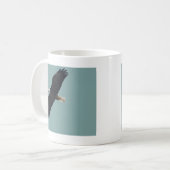 Weißkopfseeadler im Flug Kaffeetasse (Vorderseite Links)