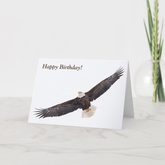 Weißkopfseeadler im Flug Karte (Vorderseite)