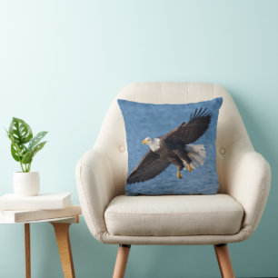 Weißkopfseeadler im Flug Kissen