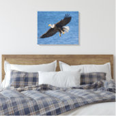 Weißkopfseeadler im Flug Leinwanddruck (Insitu (Schlafzimmer))