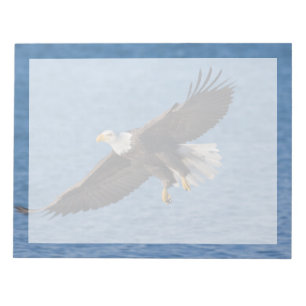 Weißkopfseeadler im Flug Notizblock