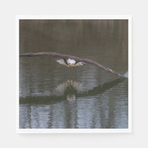 Weißkopfseeadler im Flug Serviette