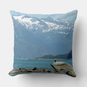 Weißkopfseeadler in Skagway Alaska Kissen