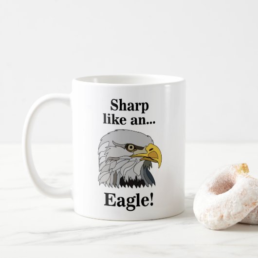 Weißkopfseeadler Kaffeetasse (Mit Donut)