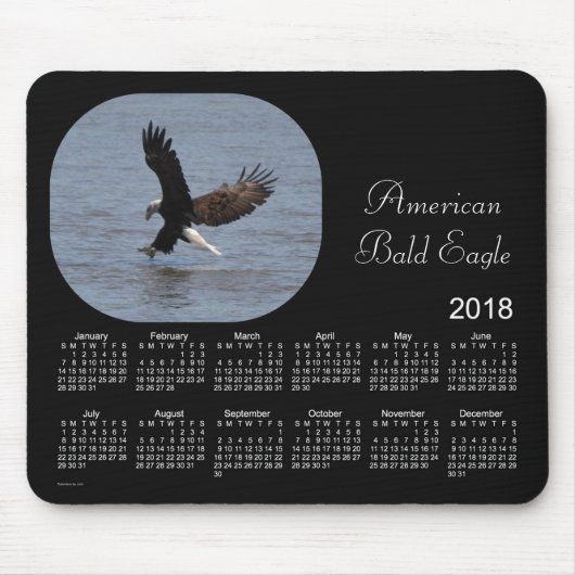 Weißkopfseeadler-Kalender 2018 durch Janz Mousepad (Vorne)