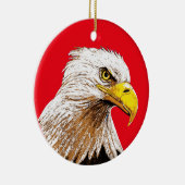 Weißkopfseeadler Keramik Ornament (Rechts)
