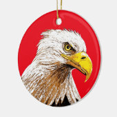 Weißkopfseeadler Keramik Ornament (Links)